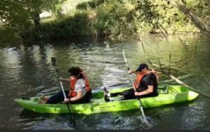 ritorno dal giro in canoa